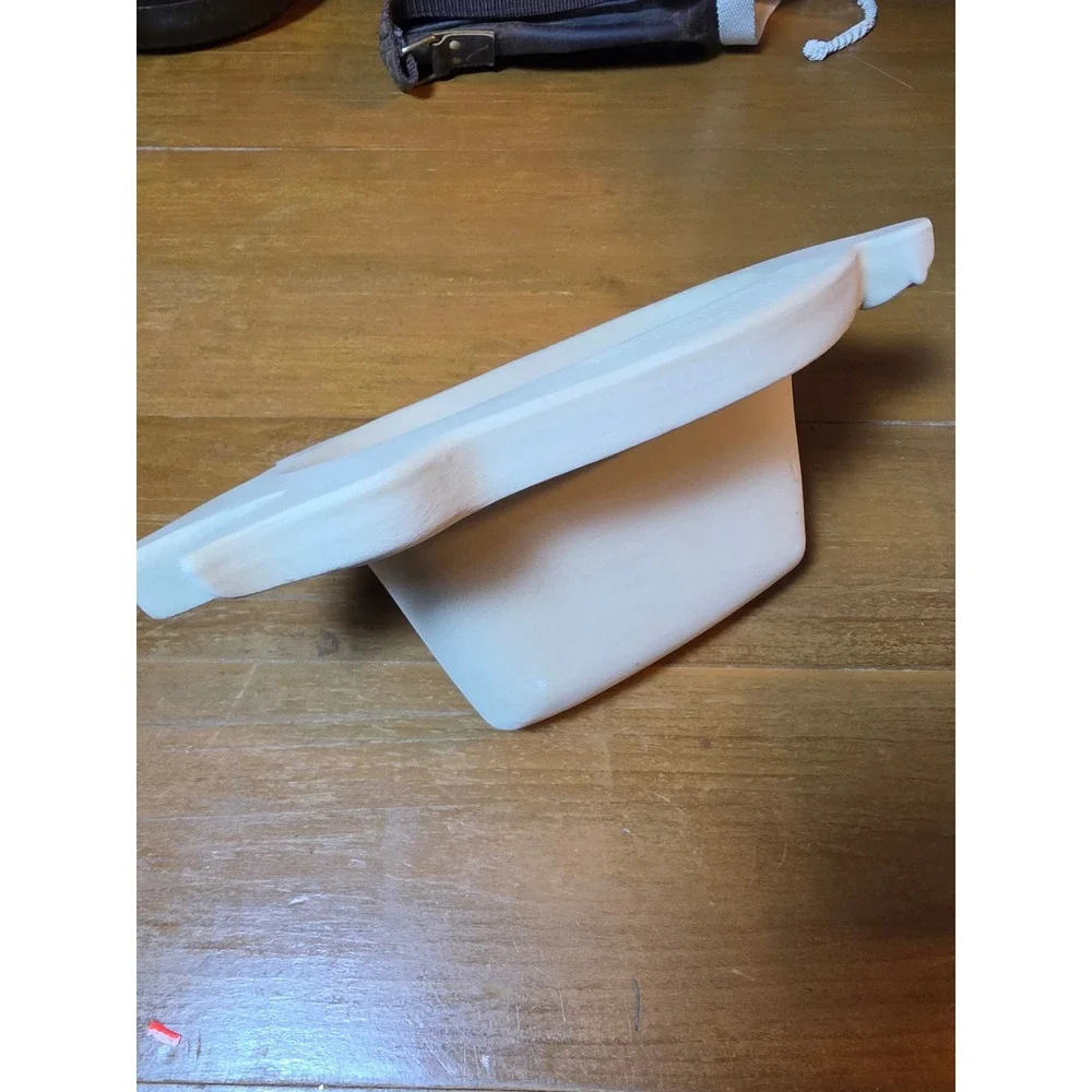Haeger Natural Stone Pig Shaped Stoneware Bacon Baking Dish USA Vintage Cream